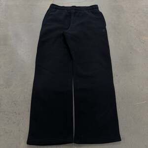 Fila Sport Wide Leg Sweatpants Black Cozy Lounge Baggy Fit